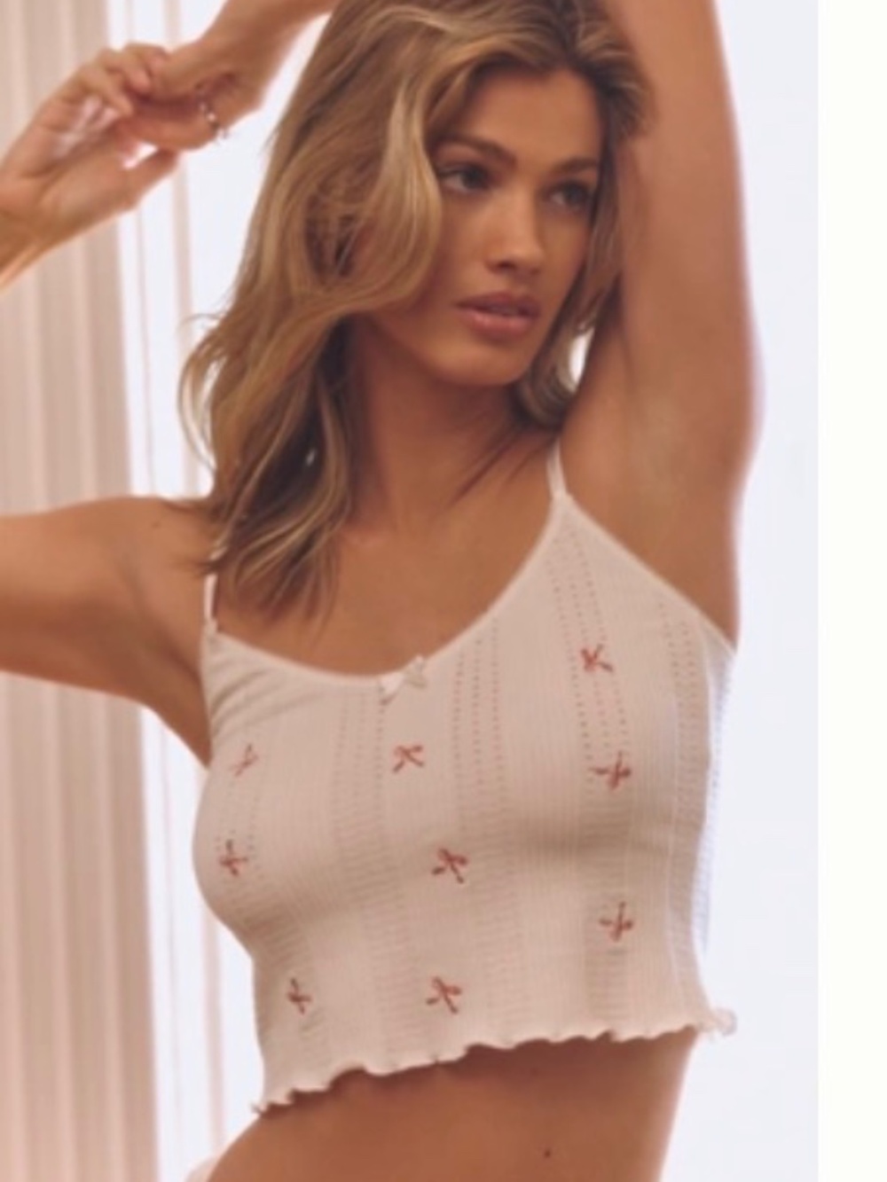 Anthropologie Coquette Tank